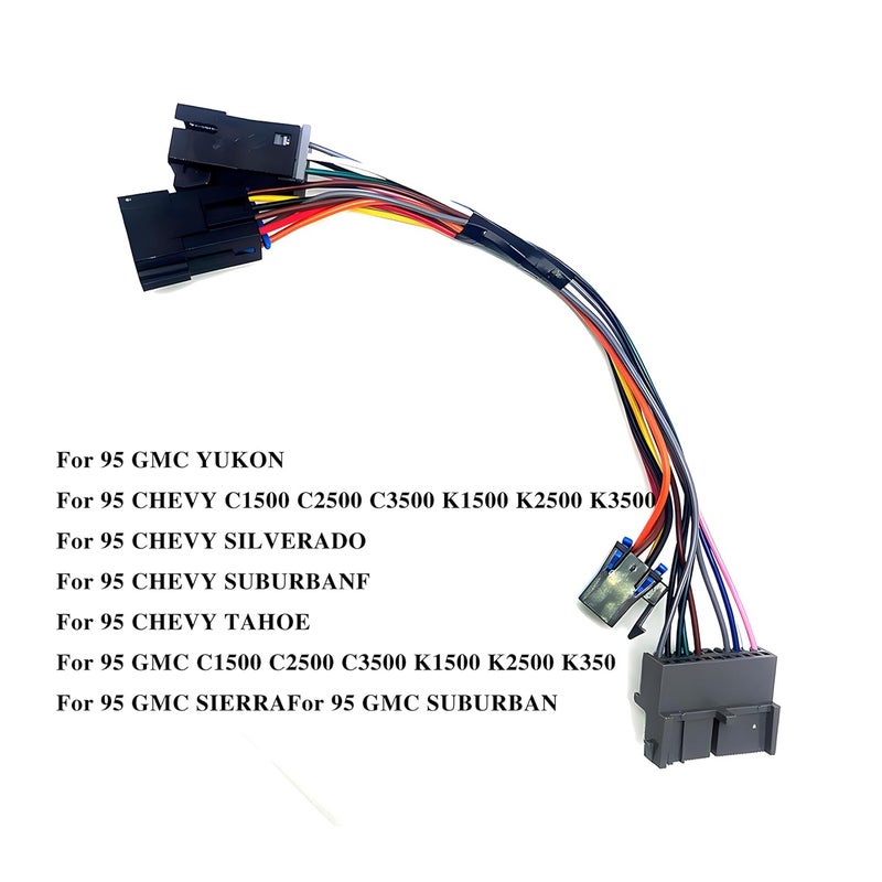 JUNRUO A/C Heater Climate Temperature Control Wire Harness FIT 1995 Chevy Silverado Truck C/K Without Rear defrost Option - Image 4